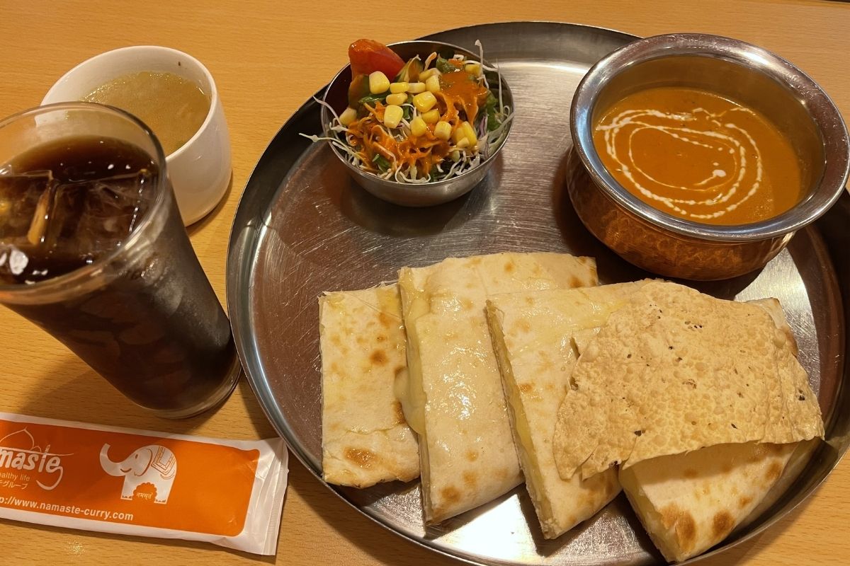 ナマステキッチン萩店 チーズナンランチ(1,050円)