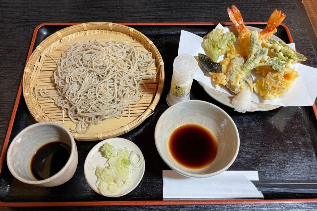 がんこ庵 大海老天ざるそば(2,400円)