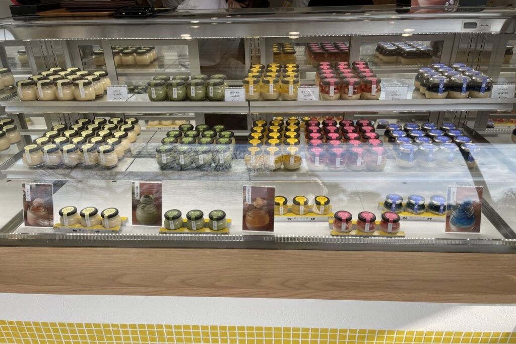 萩プリン亭 ショーケース