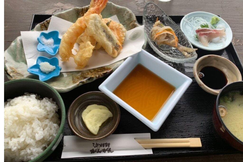 がんがん てんぷら定食(1,650円)