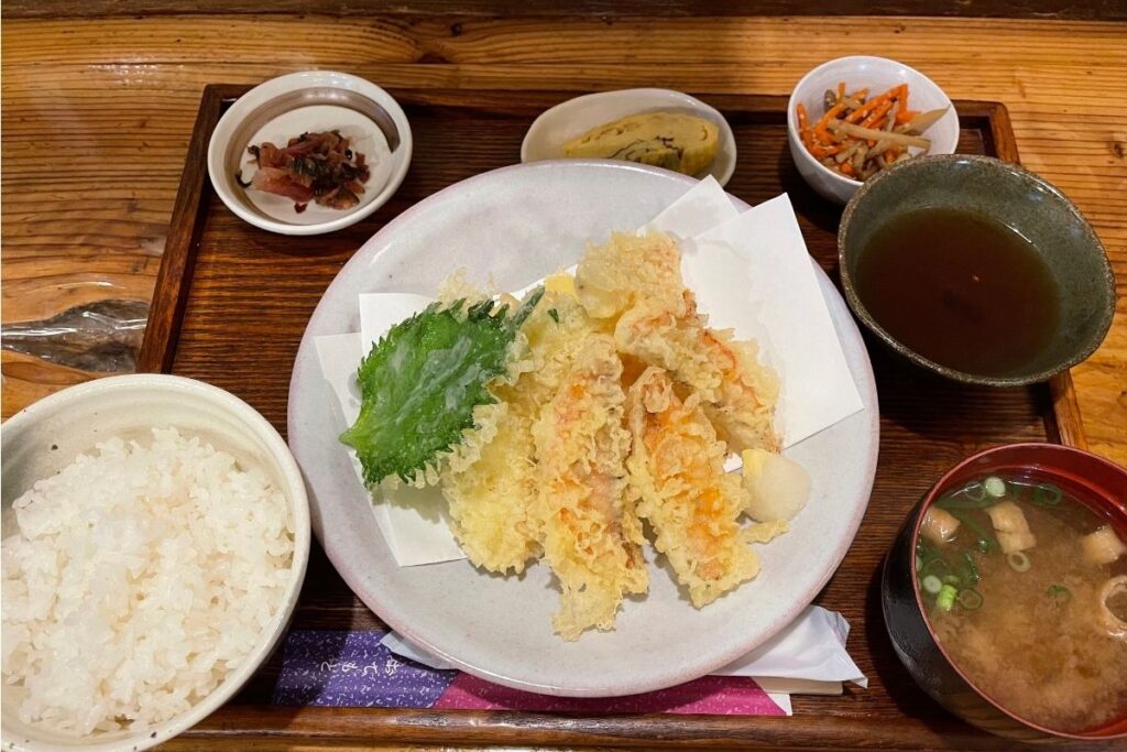 金太郎天ぷら定食(1,650円)