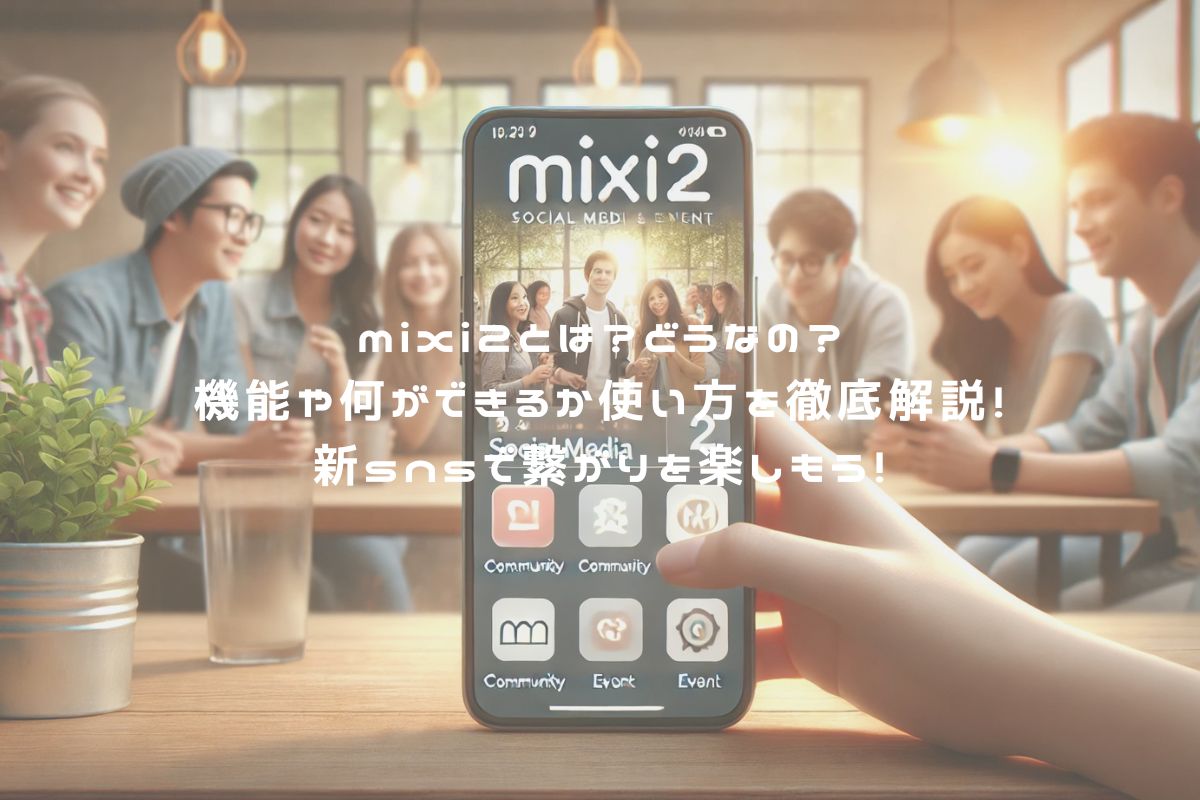 mixi2とは？どうなの？機能や何ができるか使い方を徹底解説！新snsで繋がりを楽しもう！ アイキャッチ