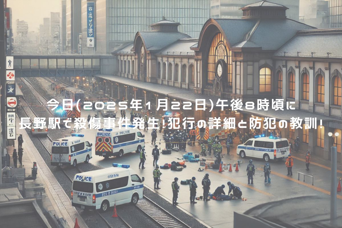 今日(2025年1月22日)午後8時頃に長野駅で殺傷事件発生！犯行の詳細と防犯の教訓！ アイキャッチ