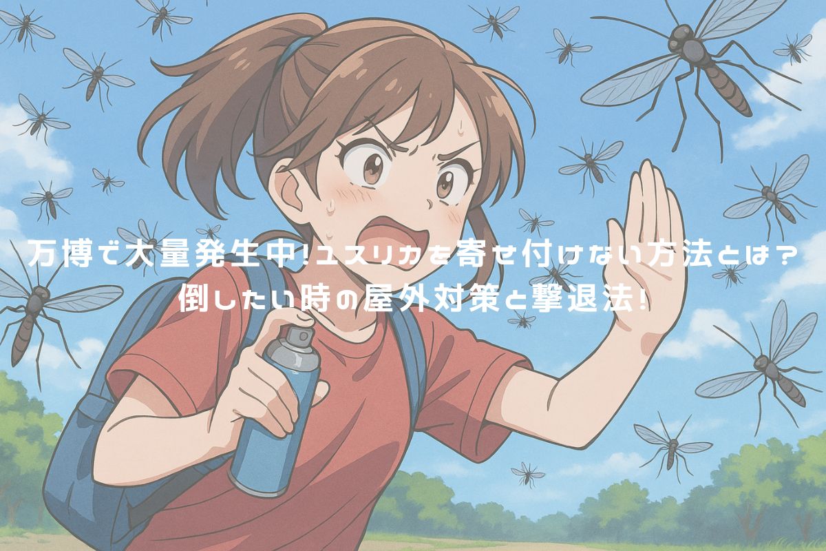万博で大量発生中！ユスリカを寄せ付けない方法とは？倒したい時の屋外対策と撃退法！ アイキャッチ