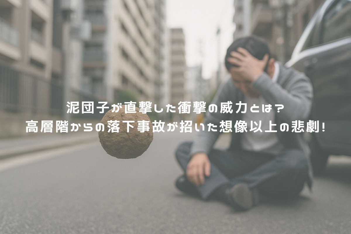 泥団子が直撃した衝撃の威力とは？高層階からの落下事故が招いた想像以上の悲劇！ アイキャッチ