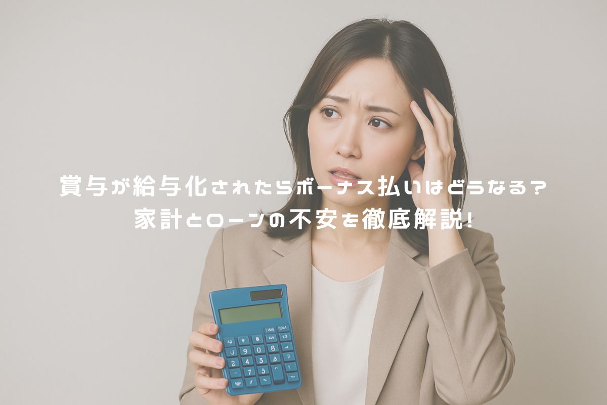 賞与が給与化されたらボーナス払いはどうなる？家計とローンの不安を徹底解説！ アイキャッチ