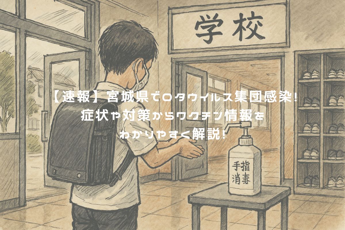 【速報】宮城県でロタウイルス集団感染！症状や対策からワクチン情報をわかりやすく解説！ アイキャッチ